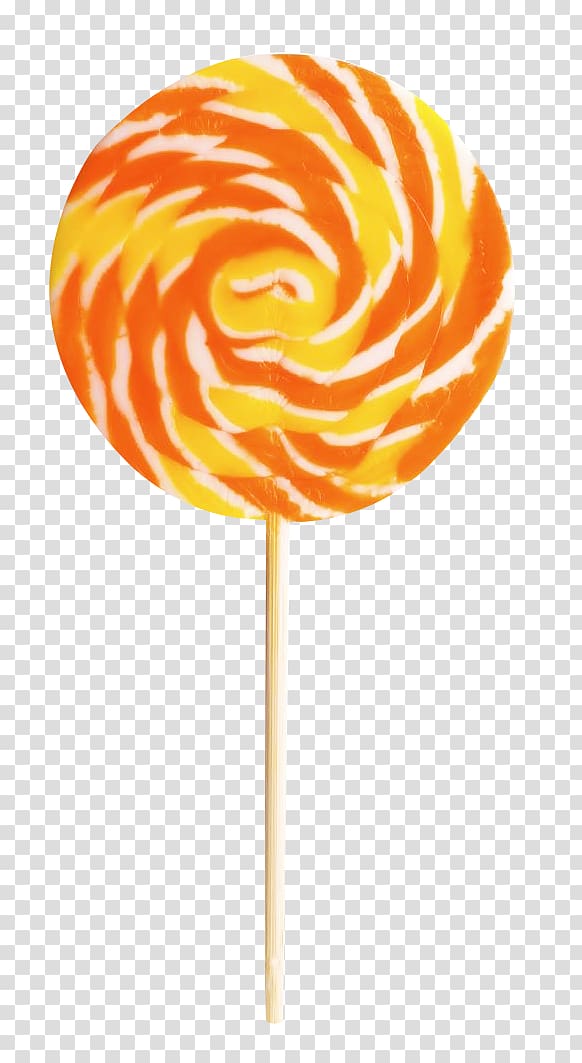 Lollipop Orange jelly candy, Lollipop transparent background PNG clipart