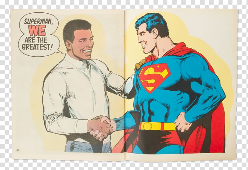 Superman vs Muhammad Ali Superman vs. Muhammad Ali Boxing Comic book, takeout superman transparent background PNG clipart