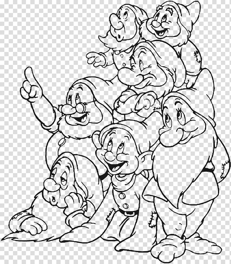 Snow White Seven Dwarfs Grumpy Coloring book, snow white and the seven dwarfs transparent background PNG clipart