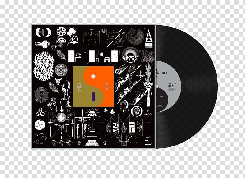 22, A Million Bon Iver, Bon Iver Album Phonograph record, environmental album design transparent background PNG clipart