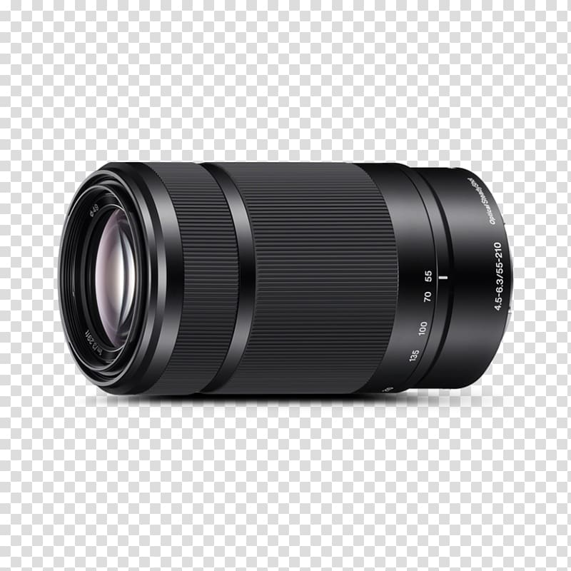 Sony NEX-7 Sony α5000 Sony E 55-210mm F/4.5-6.3 OSS Sony E-mount Camera lens, camera lens transparent background PNG clipart
