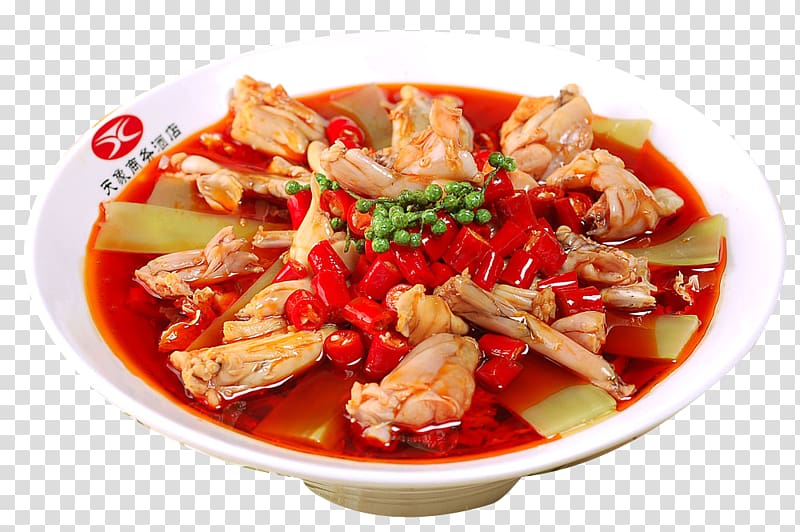 Kaeng som Gnocchi Chinese cuisine Frog legs Sweet and sour, Signature cuisine cooked frog legs material transparent background PNG clipart