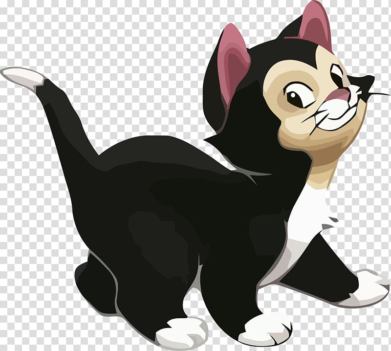 Figaro Cat Minnie Mouse Mickey Mouse Kitten, Cat transparent background PNG clipart