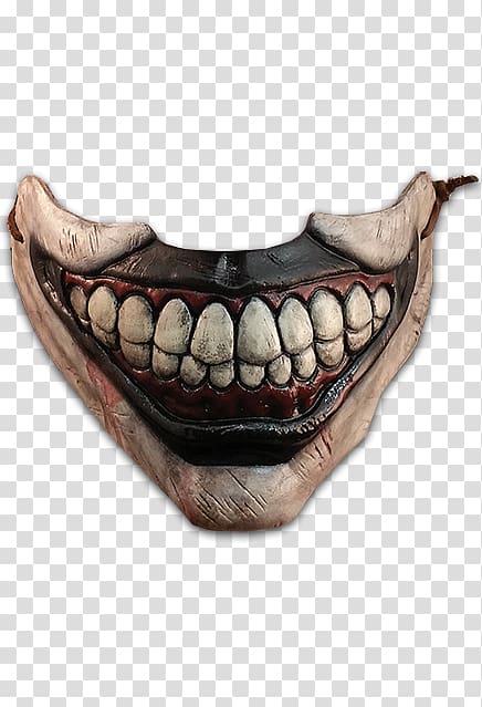 mouth halloween mask, Joker Mask Evil clown Amazon.com, Horror File transparent background PNG clipart