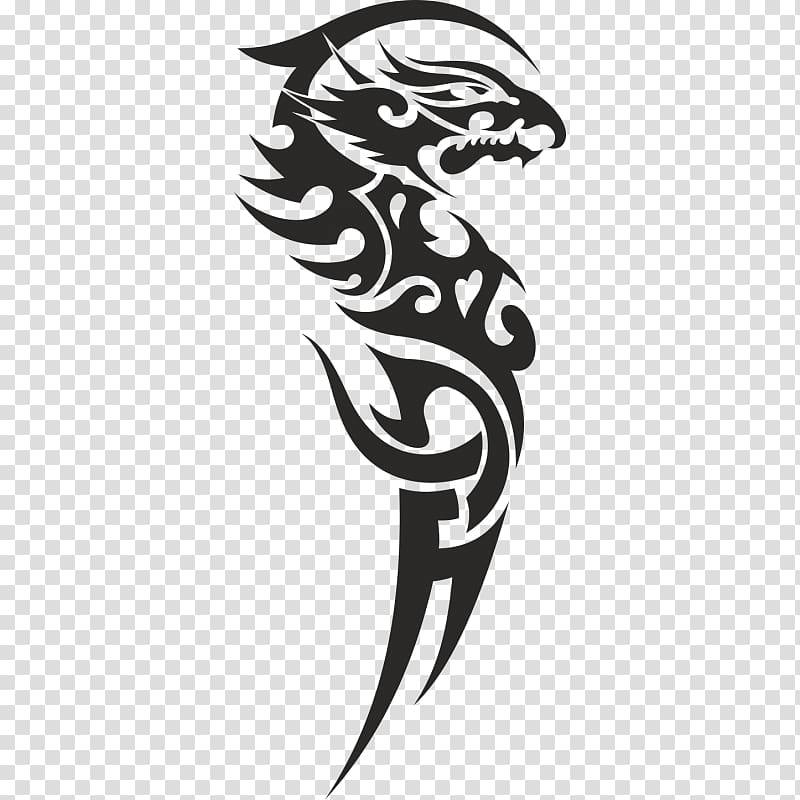 Sleeve tattoo Tribe Dragon , dragon transparent background PNG clipart