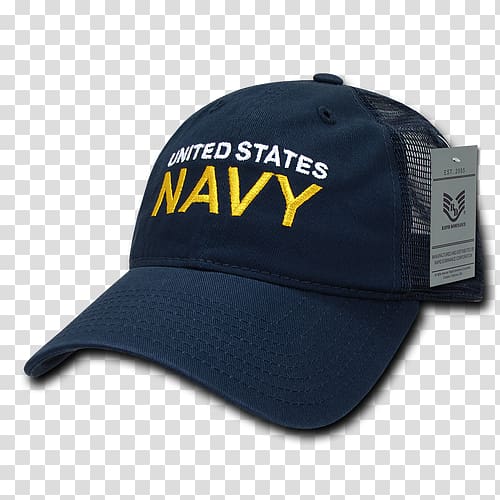Baseball cap United States Navy Trucker hat Military, baseball cap transparent background PNG clipart