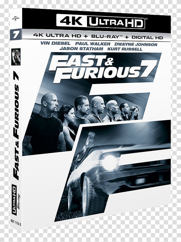 Dominic Toretto Blu-ray disc Ultra HD Blu-ray Owen Shaw The Fast and the Furious, Fast furious transparent background PNG clipart