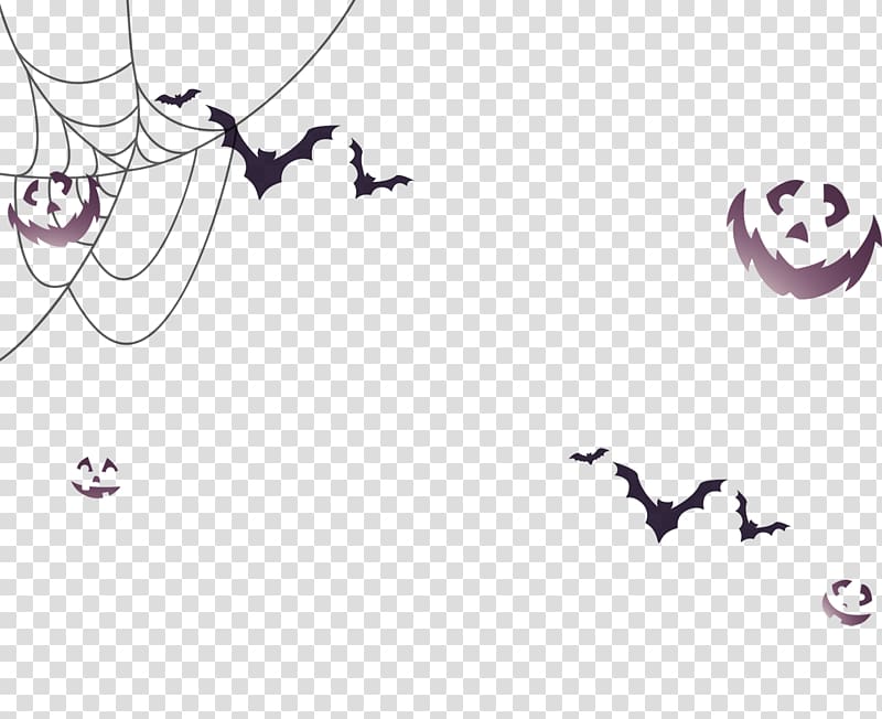 Halloween Template Pattern, Halloween bat grimace transparent background PNG clipart