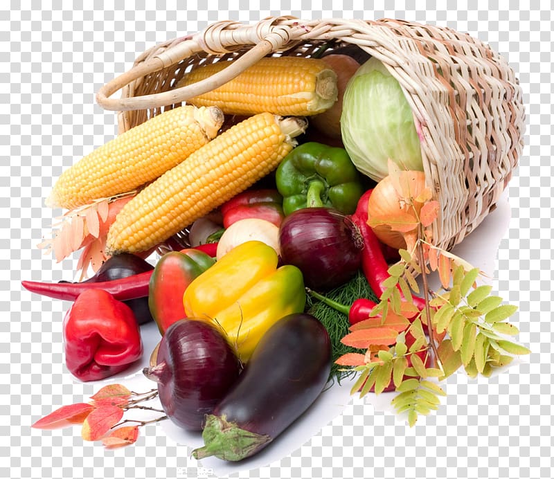 Raw foodism Vegetable Vegetarian cuisine Basket Fruit, vegetables transparent background PNG clipart