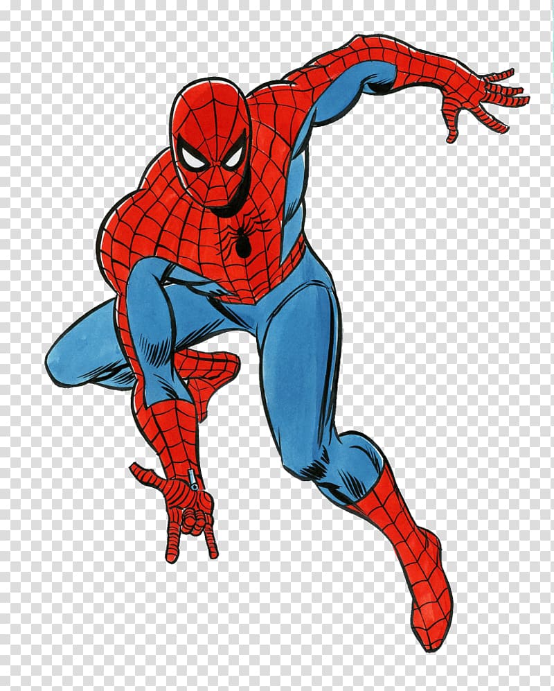 Red and blue Spider-Man , The Amazing Spider-Man Drawing Comic book Comics  artist, spiderman transparent background PNG clipart | HiClipart
