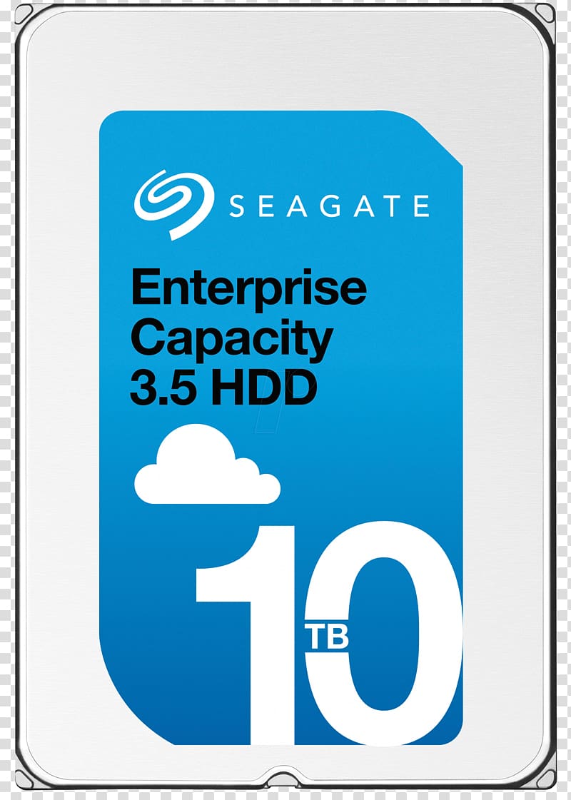 Hard Drives Seagate Technology Seagate Barracuda Serial ATA Seagate Enterprise Capacity 3.5 HDD, Computer transparent background PNG clipart