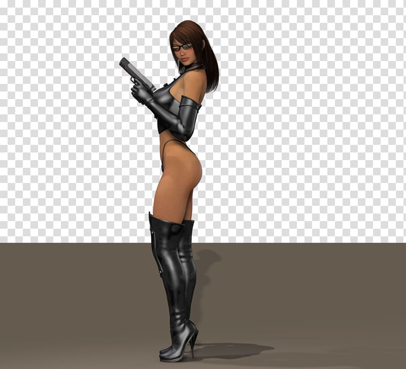 Thigh Latex clothing Hip Knee, bad woman transparent background PNG clipart