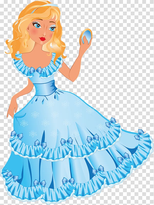 Princess Cartoon Dress , Princess skirt in blue mirror transparent background PNG clipart