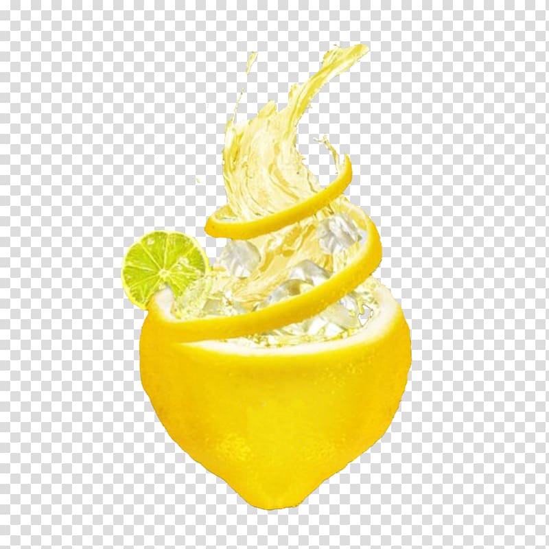 sliced citrus , Lemon-lime drink Cocktail garnish Lemonade, Lemon Ice Cool transparent background PNG clipart