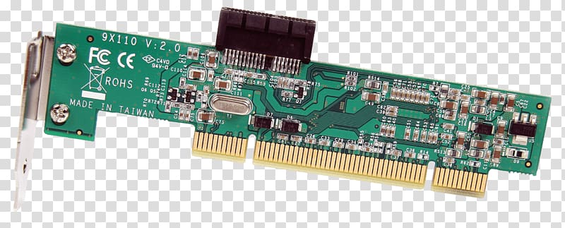PCI to PCI Express Adapter Card Startech.com PCI1PEX1 Conventional PCI Expansion card, express transparent background PNG clipart