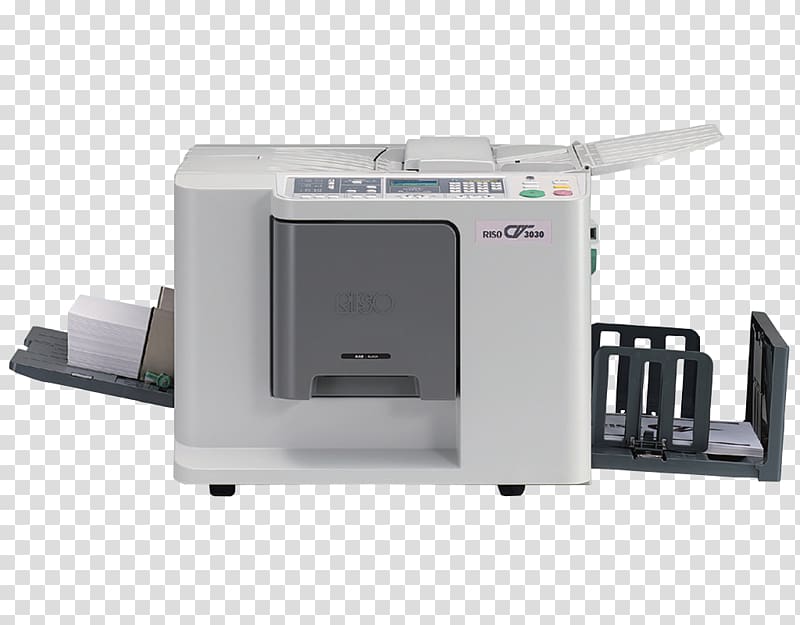 Digital duplicator Risograph Printer Printing Riso Kagaku Corporation, printer transparent background PNG clipart