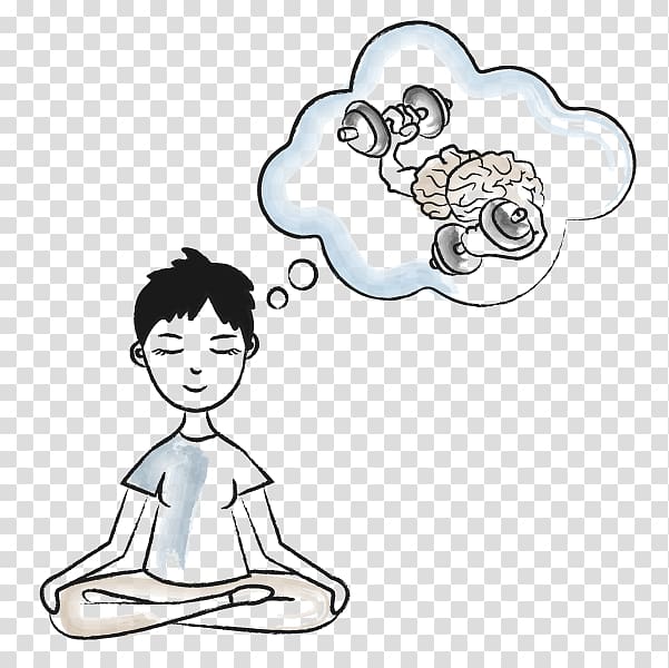 Guided meditation Mindfulness Guided ry Cartoon, buddhism transparent background PNG clipart