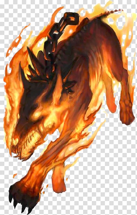 Demon Hellhound Dog Hades, demon transparent background PNG clipart