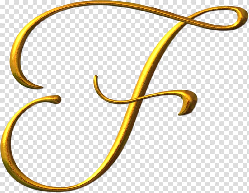 yellow italic letter f art, Letter Alphabet Cursive Font, LETRAS transparent background PNG clipart