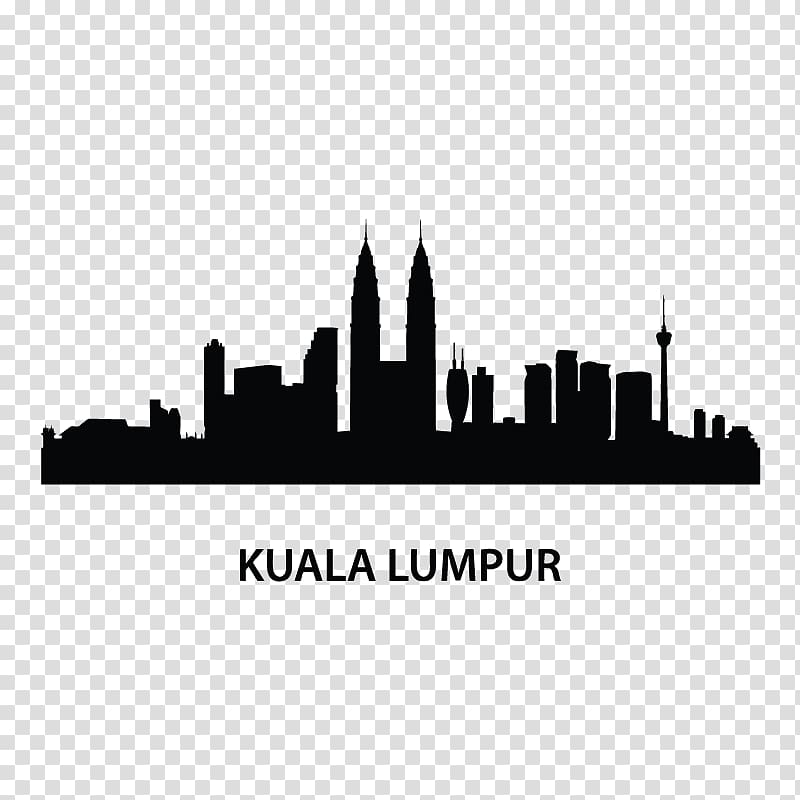 Kuala Lumpur silhouette illustration, Kuala Lumpur Skyline , kuala lumpur transparent background PNG clipart