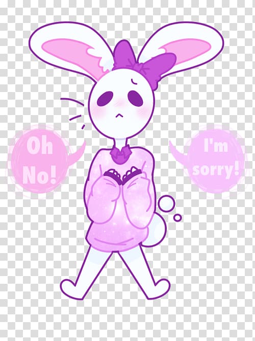 Domestic rabbit Easter Bunny Illustration, Purple Galaxy Tumblr Themes transparent background PNG clipart