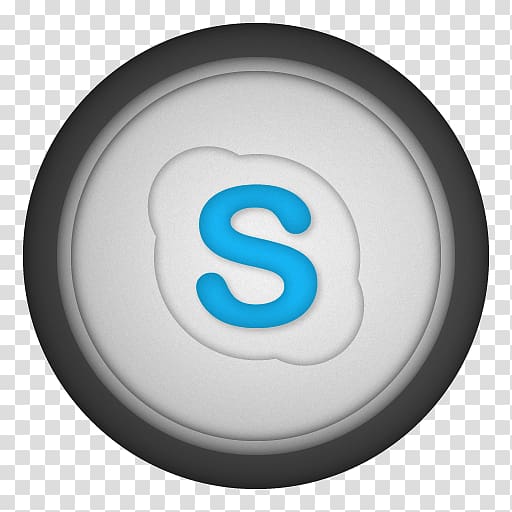 round white and blue Skype logo illustration, circle symbol font, Skype transparent background PNG clipart