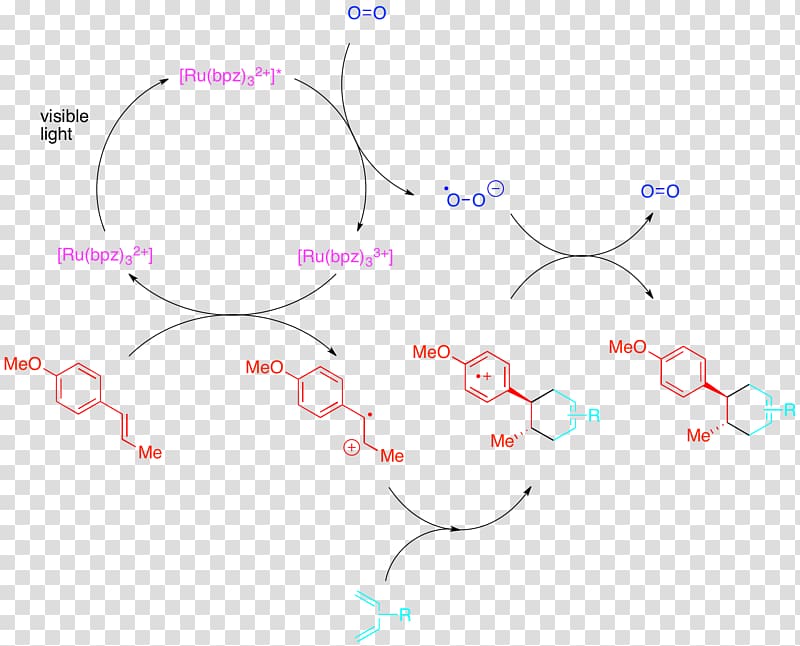 redox catalysis Cycloaddition Diels–Alder reaction Tris(bipyridine)ruthenium(II) chloride Diagram, others transparent background PNG clipart