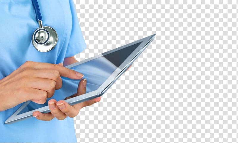 nurse holding tablet computer, Physician Oral and maxillofacial surgery Clinic Health Care Patient, Medical staff holding iPad transparent background PNG clipart