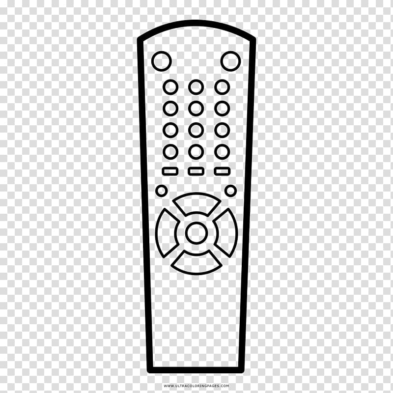 Drawing Coloring book Remote Controls Television set, painting transparent background PNG clipart