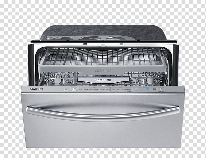 Samsung DW80K7050 Dishwasher Stainless steel, dish washer transparent background PNG clipart