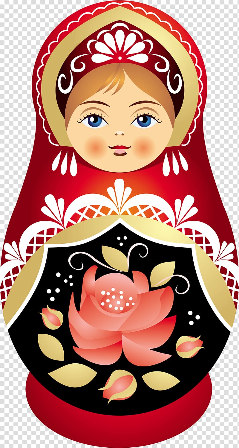 Matryoshka doll transparent background PNG clipart