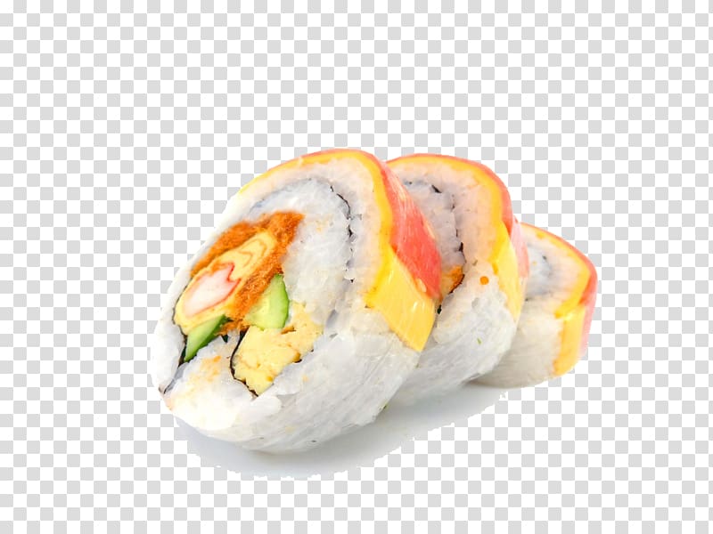 California roll Sushi Gimbap Ham Makizushi, Features sushi crab shells transparent background PNG clipart