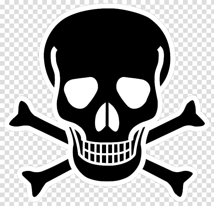 Skull and crossbones Skull and Bones , black skull transparent background PNG clipart
