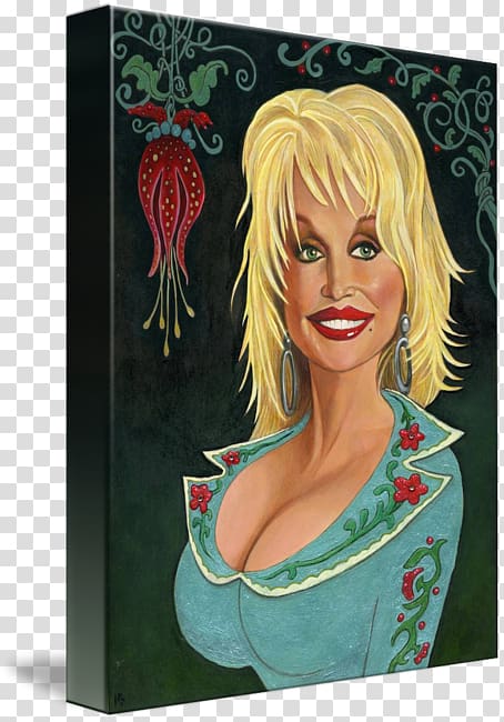 Dolly Parton Caricature Poster Portrait, Dolly Parton transparent background PNG clipart