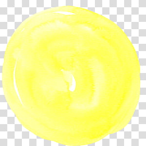 yellow watercolor transparent background PNG clipart thumbnail