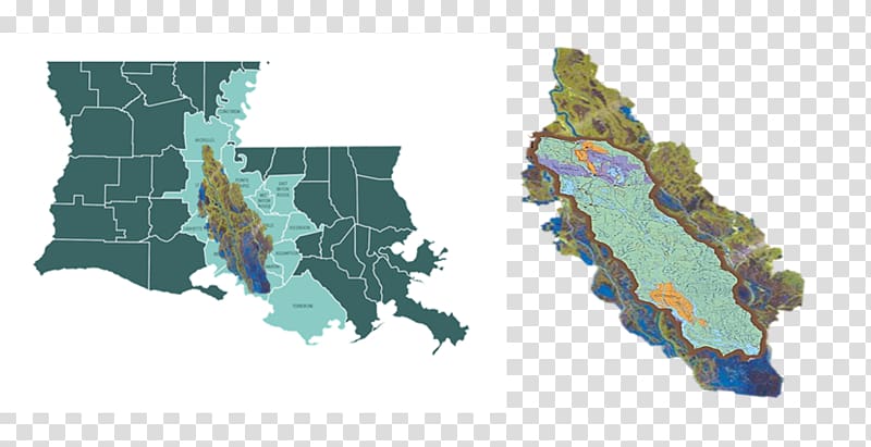 Atchafalaya Basin Atchafalaya River Atchafalaya National Heritage Area Blank map, map transparent background PNG clipart