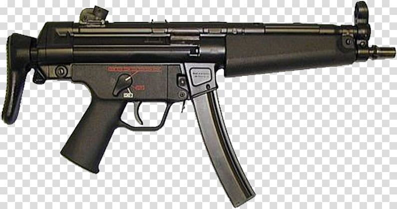 Heckler & Koch MP5 Submachine gun Firearm 9xd719mm Parabellum, Military weapons light machine gun transparent background PNG clipart