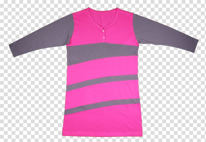 Sleeve T-shirt Shoulder Pink M, muslimah wear transparent background PNG clipart