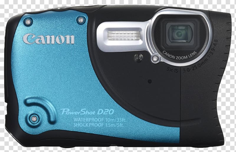 Canon Underwater Point-and-shoot camera, Camera transparent background PNG clipart