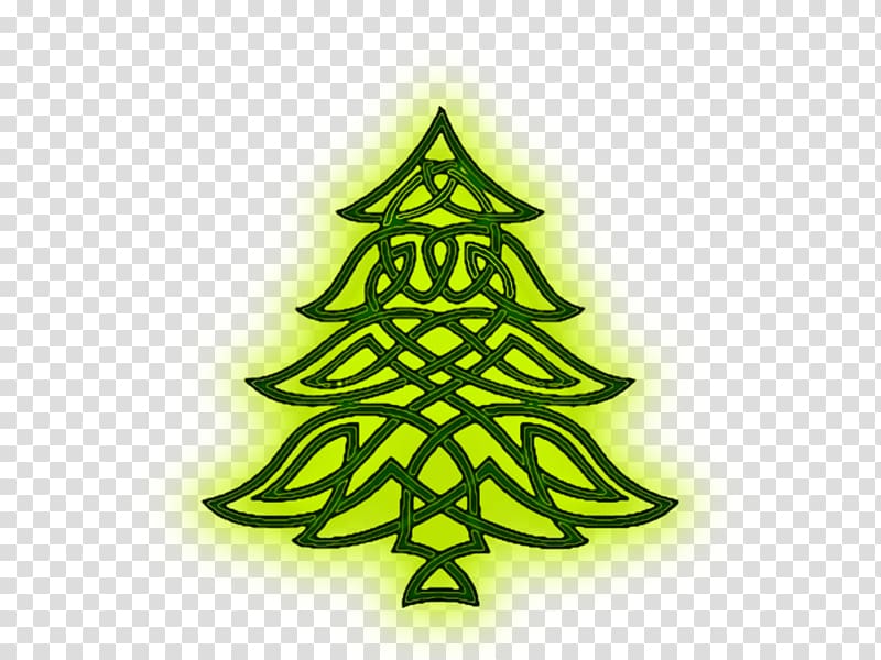 Christmas tree Celts Celtic knot Celtic art, spotlights transparent background PNG clipart