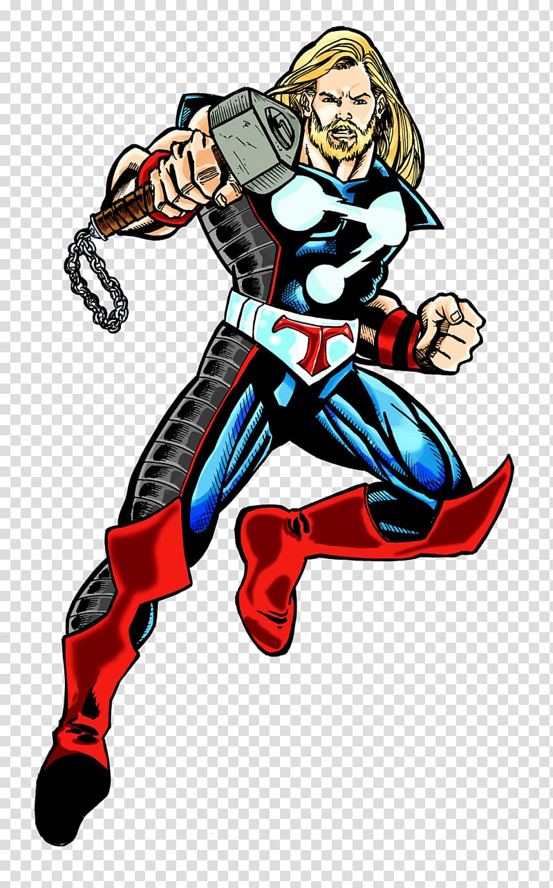 Thor Captain America Superhero Thunderstrike Marvel Comics, Various Comics transparent background PNG clipart