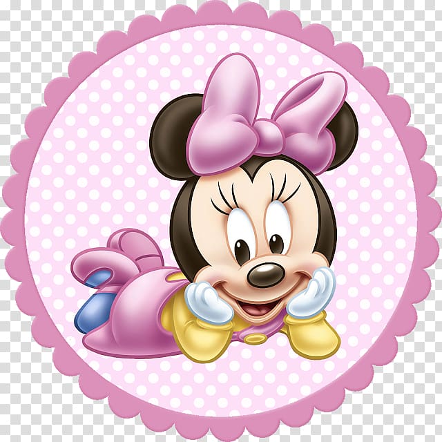 Minnie Mouse illustration, Minnie Mouse Mickey Mouse Paper , 1st birthday transparent background PNG clipart