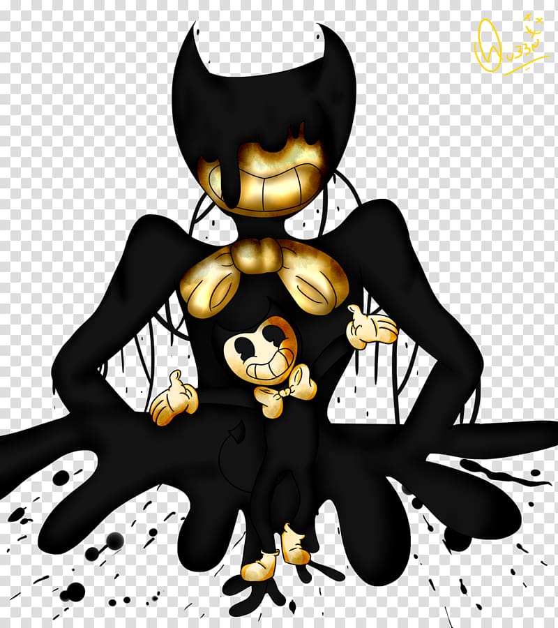 Bendy and the Ink Machine Bacon soup Drawing YouTube Art, little devil transparent background PNG clipart