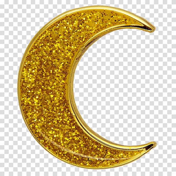 Crescent Moon Jewellery Glitter, moon ramadan transparent background PNG clipart