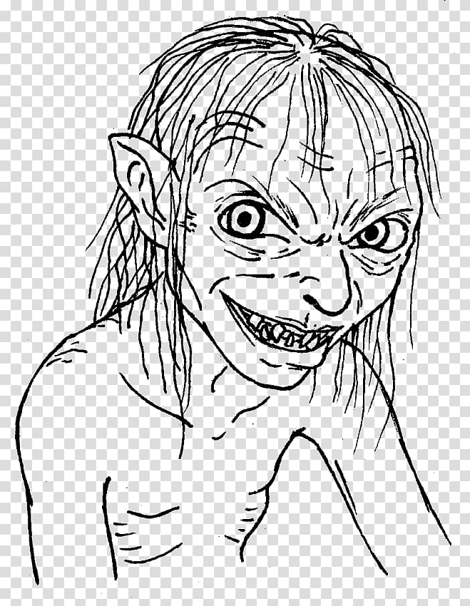 Gollum Lego The Lord of the Rings The Hobbit Colouring Pages, the hobbit transparent background PNG clipart