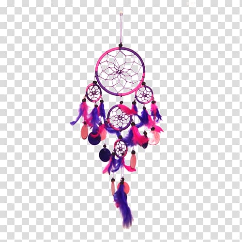 Capiz Pink Dreamcatcher Purple Ornament, dreamcather transparent background PNG clipart