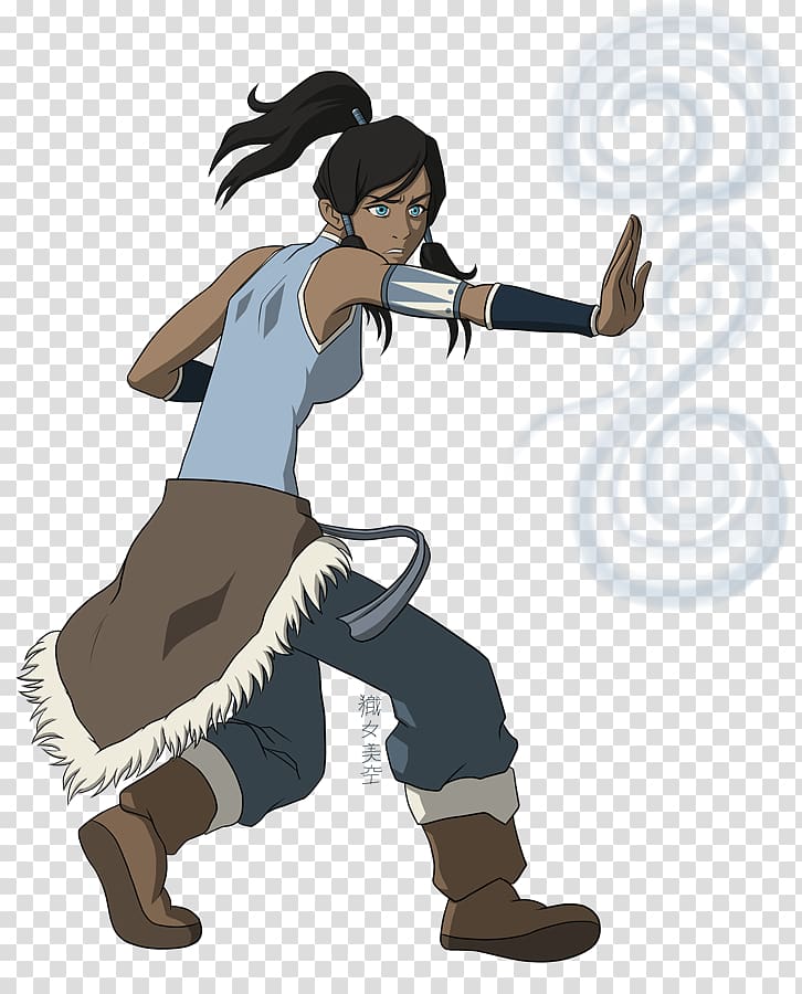 Korra Aang Katara Neji Hyuga, bending transparent background PNG clipart