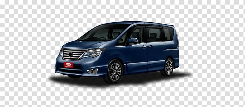 Compact van Car Nissan Serena Minivan, car transparent background PNG clipart