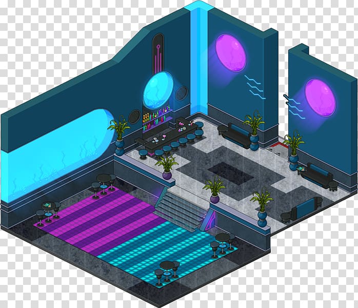 Habbo Room Nightclub Online chat , beach habbo transparent background PNG clipart