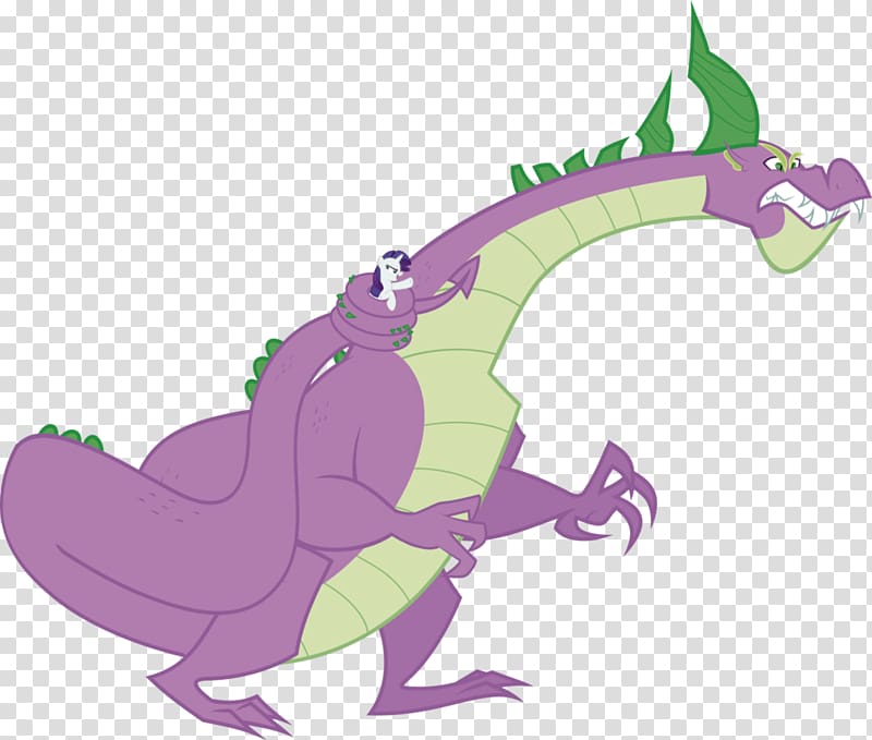 Rarity Spike Ponyville Tyrannosaurus Purple, Spike transparent background PNG clipart